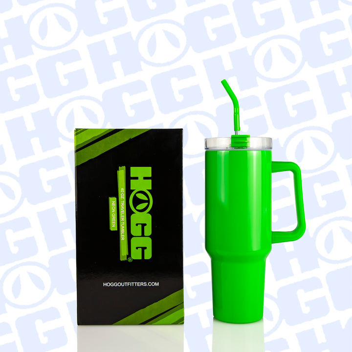 40oz Sublimatable Neon Traveler Tumbler Case (24 Units) - Neon Green | Green