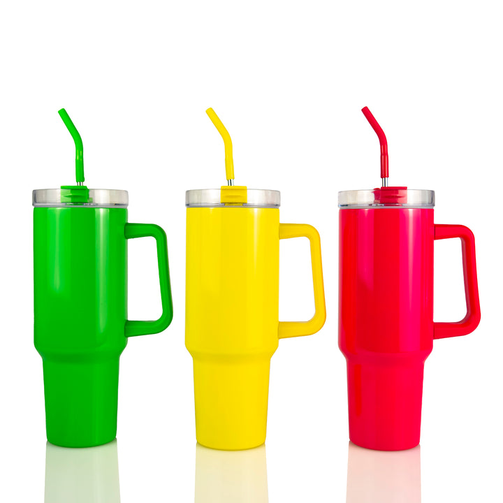 40oz Sublimatable Neon Traveler Tumbler | Neon
