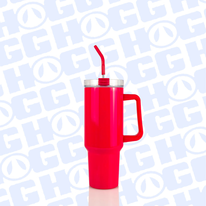 40oz Sublimatable Neon Traveler Tumbler Case (24 Units) - Neon Pink | Pink