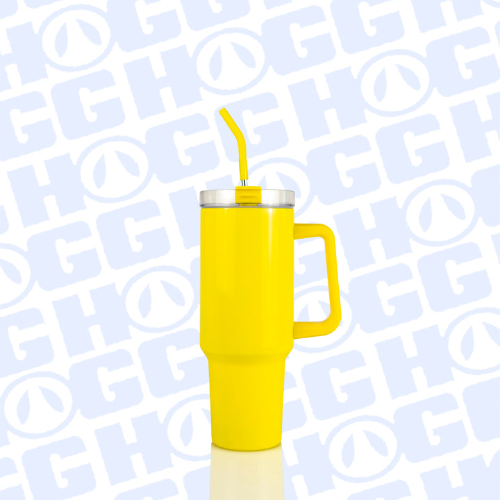 40oz Sublimatable Neon Traveler Tumbler Case (24 Units) - Neon Yellow | Yellow