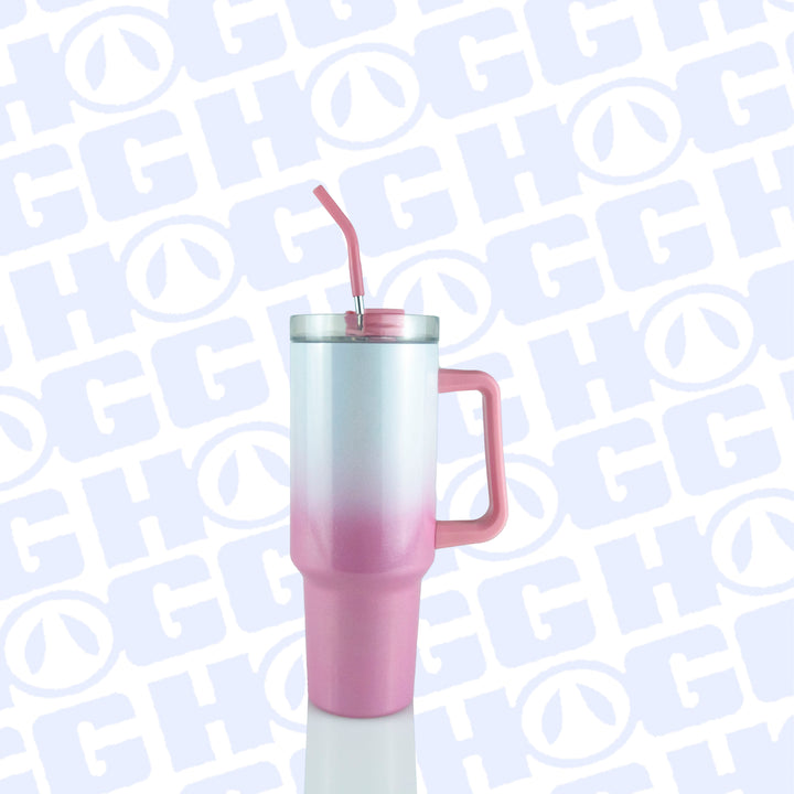 40oz Sublimatable Holographic Traveler Tumbler | Ombre