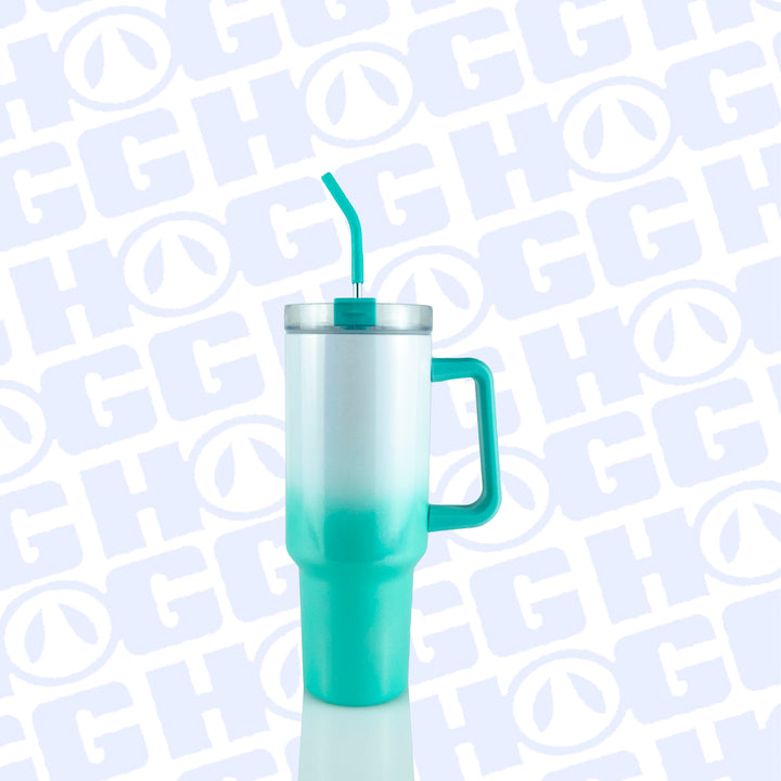 40oz Sublimatable Holographic Traveler Tumbler | Ombre