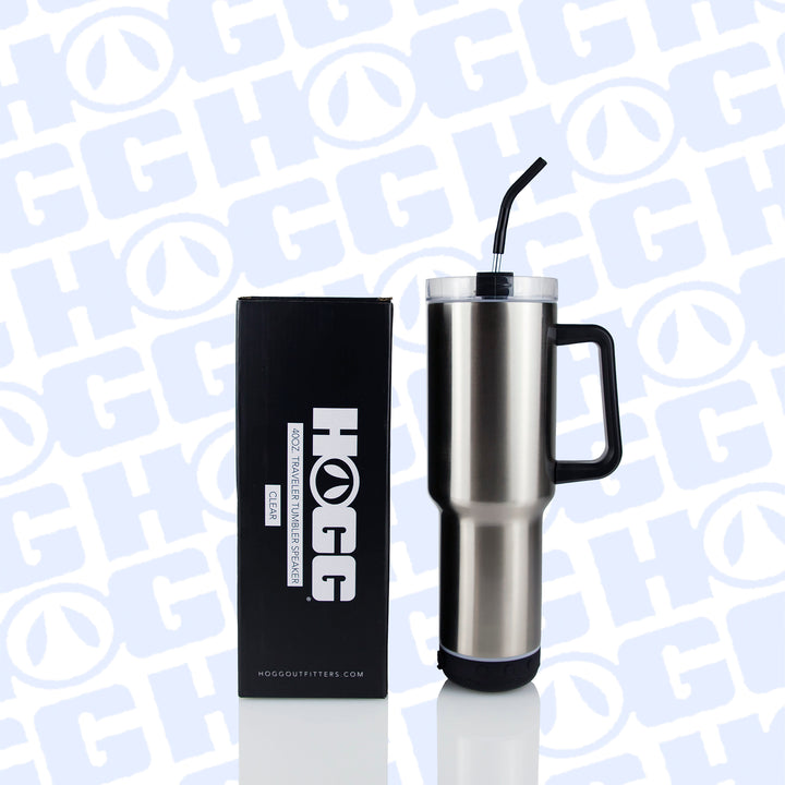 40oz Sublimatable Clear Traveler Speaker Tumbler Case (24 Units) | Clear