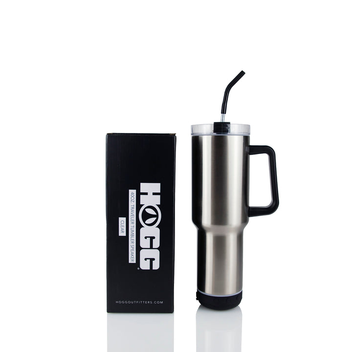 40oz Sublimatable Clear Traveler Speaker Tumbler Case (24 Units) | Clear