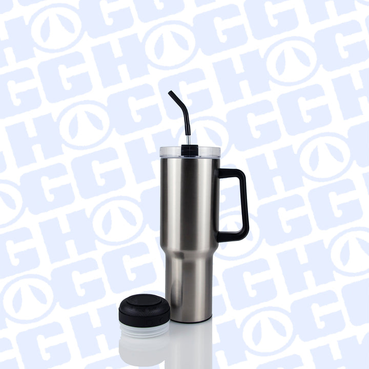 40oz Sublimatable Clear Traveler Speaker Tumbler | Clear