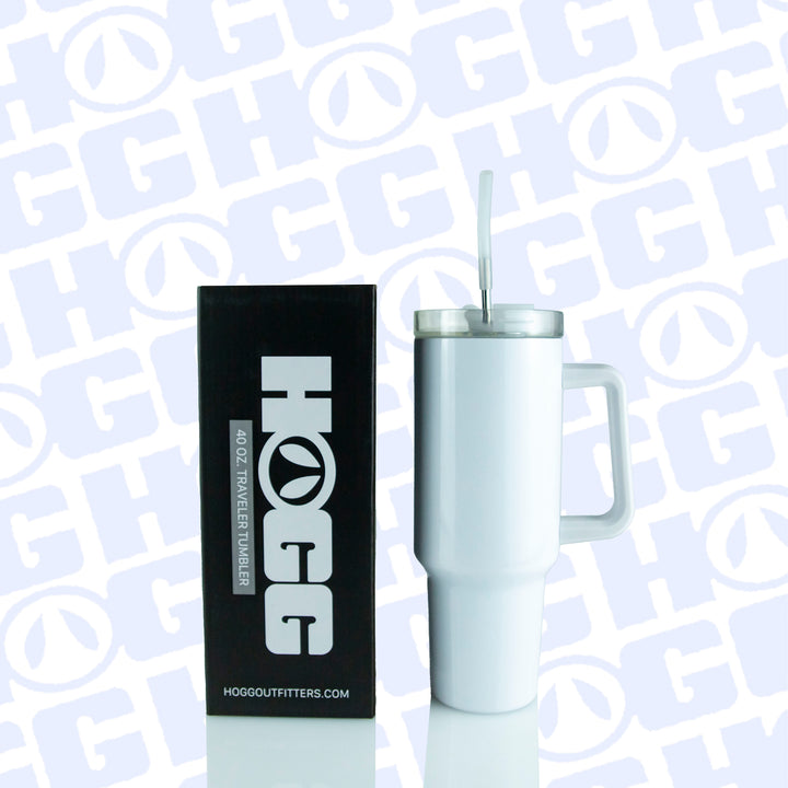 40oz Sublimatable Traveler Tumbler Case (24 Units) | White
