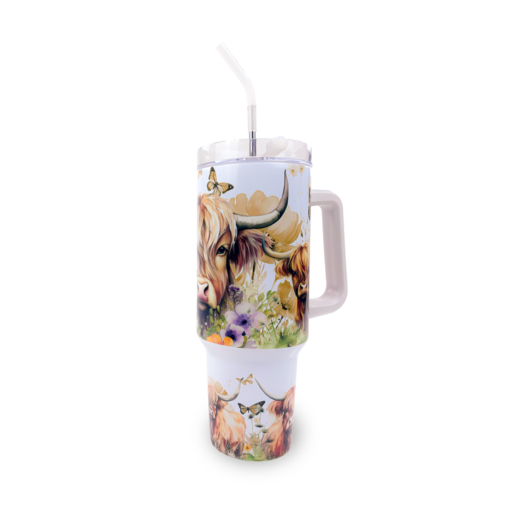 40oz Sublimatable Traveler Tumbler Case (24 Units) | White