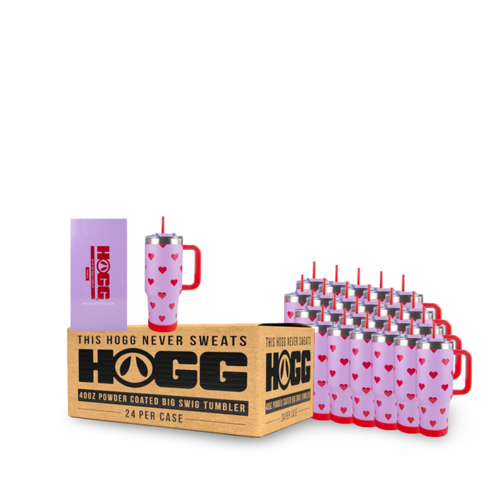 40oz Powder Coated Big Swig Tumbler Case (24 Units)