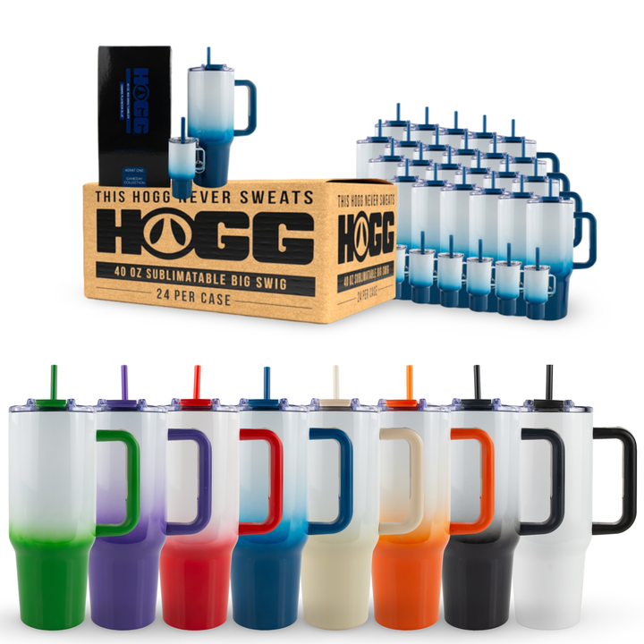 40oz Sublimatable Big Swig Tumbler Case (24 Units) - Game Day Collection