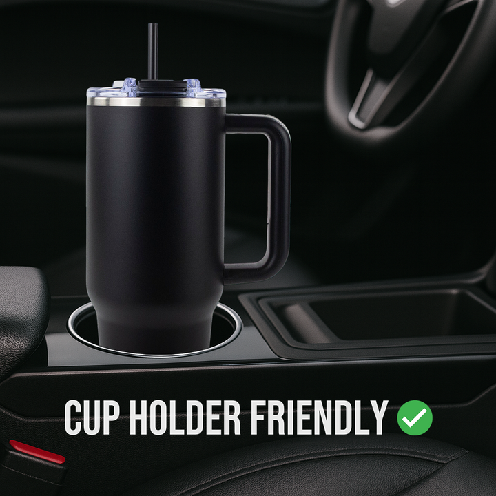 40oz Powder Coated Big Swig Tumbler | Black