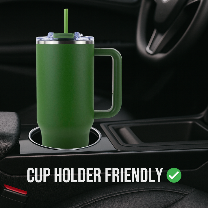 40oz Powder Coated Big Swig Tumbler Case (24 Units) | Hunter Green