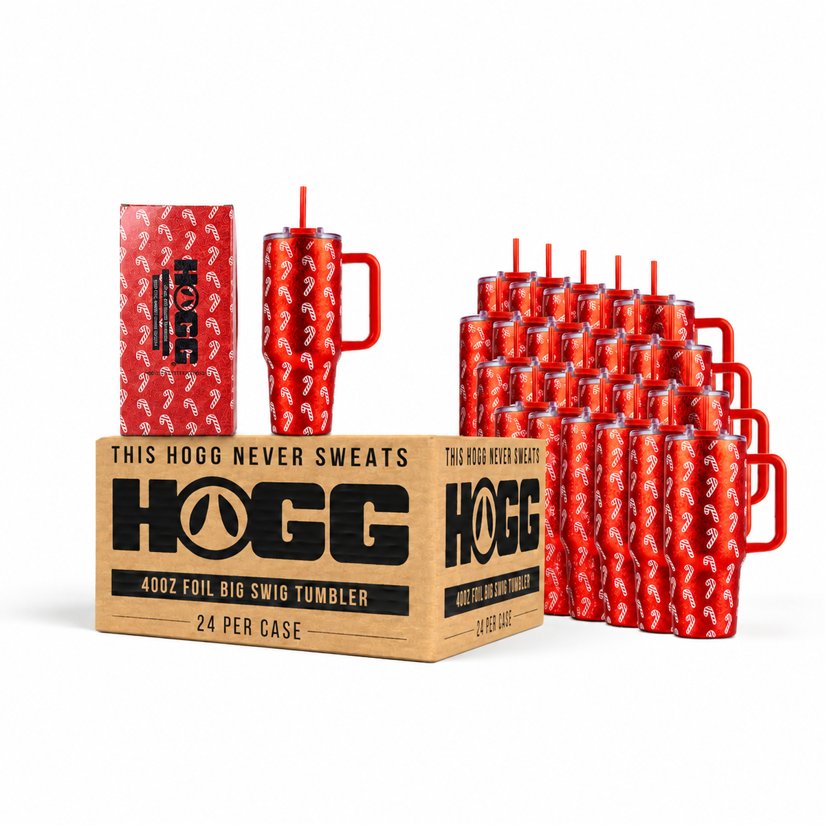 40oz Foil Big Swig Tumbler Case (24 Units) - Holiday '26 Collection