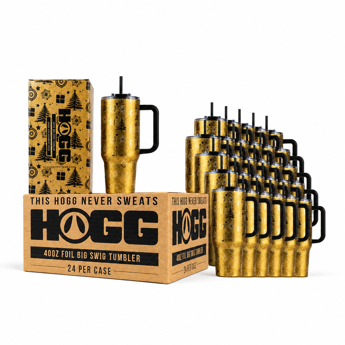 40oz Foil Big Swig Tumbler Case (24 Units) - Holiday '26 Collection
