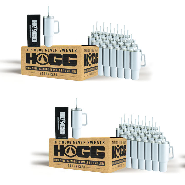 40oz Sublimatable Traveler Bundle (2 Cases, 48 Units)