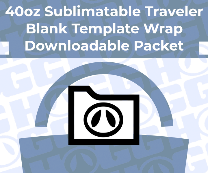 40oz Traveler Wrap Template | Flat Wrap Design