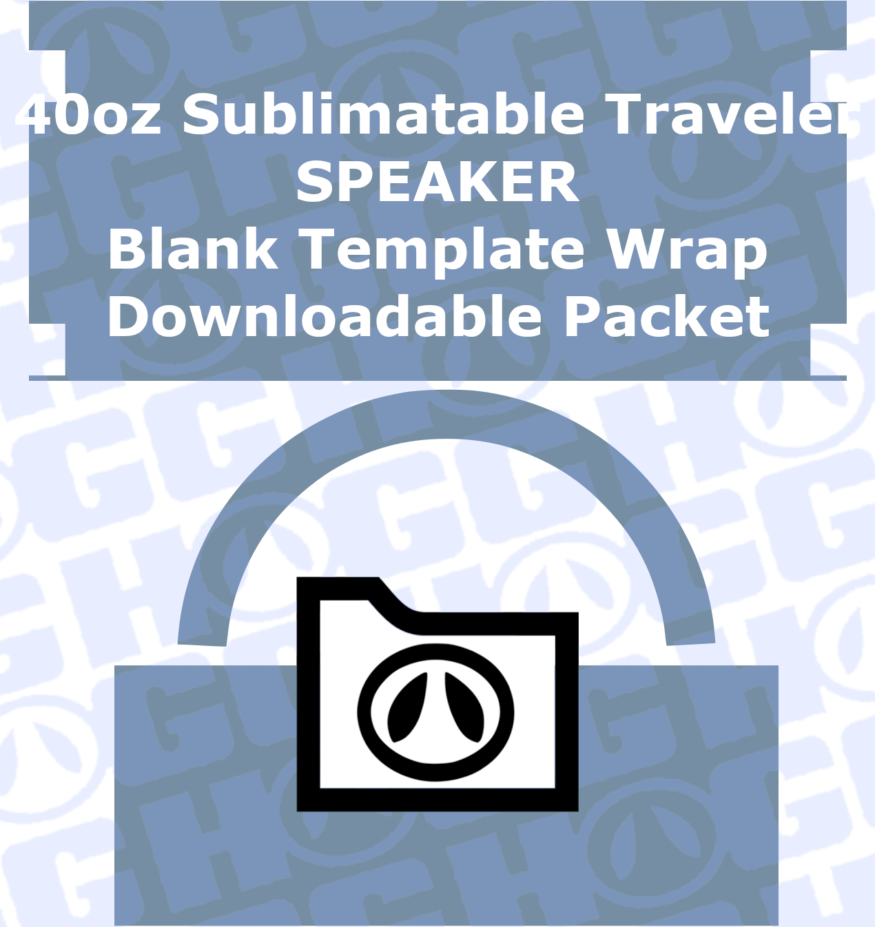 40oz TRAVELER SPEAKER WRAP TEMPLATE