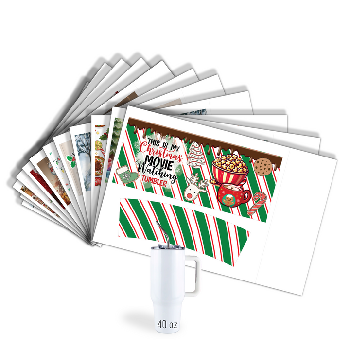 Digital Sublimation Designs - Holiday 2025 Tumbler Wraps — 40oz Big Swig — Bundle and Save (All 12 Designs)