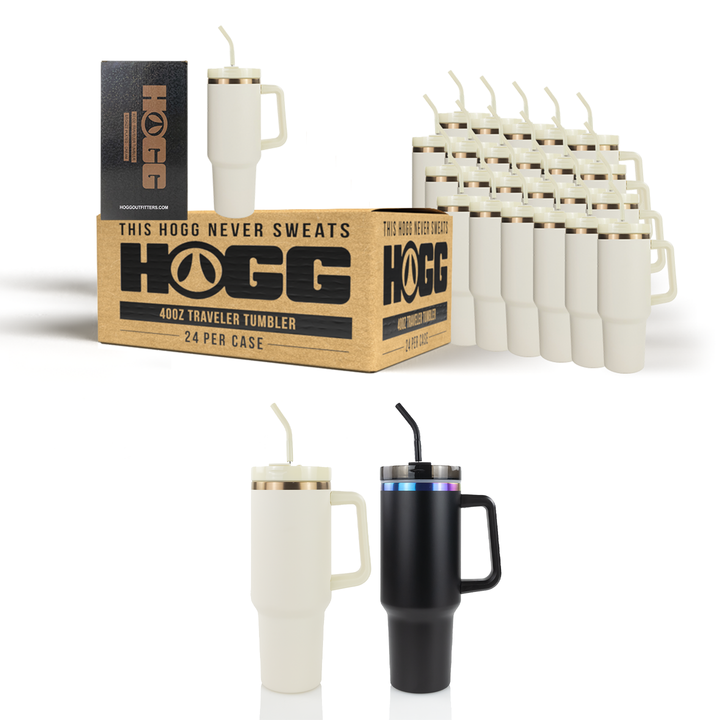 40oz Powder Coated Traveler Tumbler Case (24 Units)