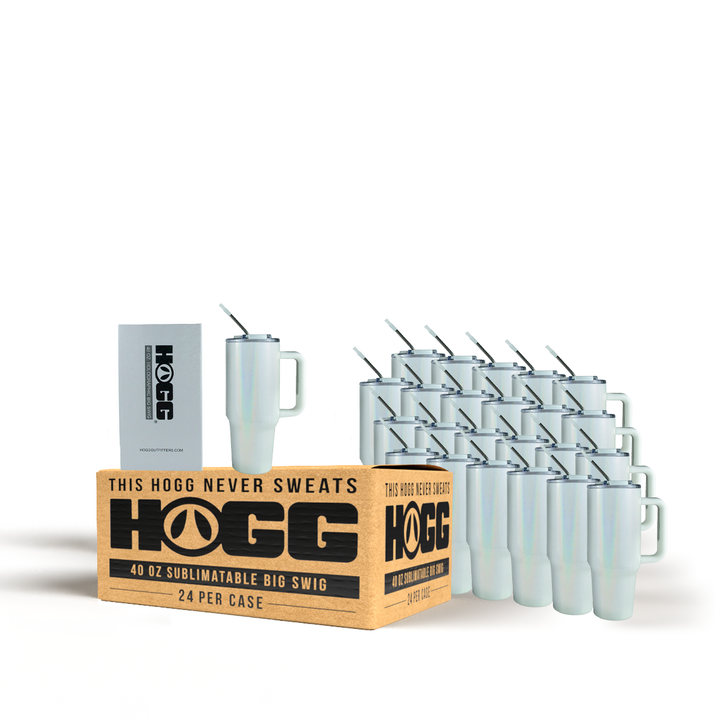 40oz Sublimatable Holographic Big Swig Tumbler Case (24 Units) | Holographic