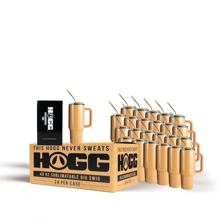 40oz Sublimatable Big Swig Tumbler Case (24 Units) - Tan | Tan