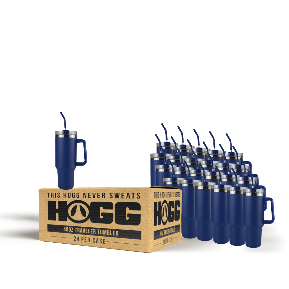 40oz TRAVELER TUMBLER CASE (24 UNITS) - ROYAL BLUE