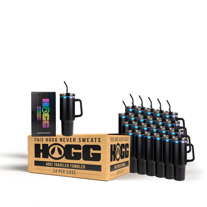 40oz Powder Coated Traveler Tumbler Case (24 Units)