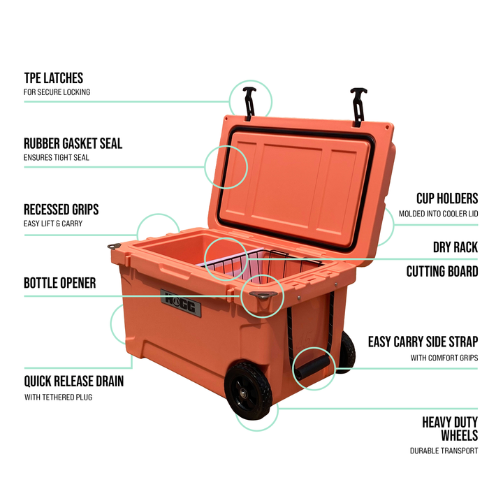 45qt Hogg Coolers — Desert Flower