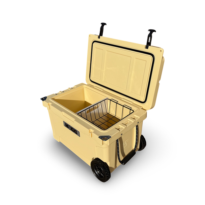 Daydream Club – 45qt Hogg Cooler — Lemon Cream | Side View