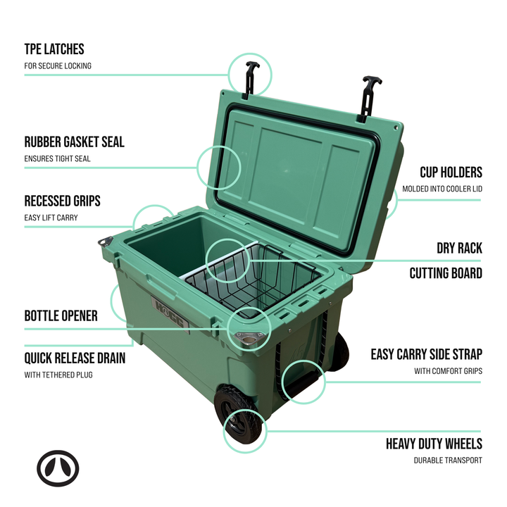 45qt Hogg Coolers — Panama Green