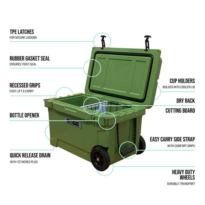 45qt Hogg Coolers — Watercress