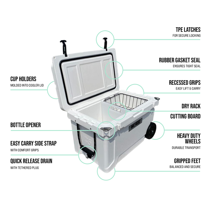 45qt Hogg Coolers — White