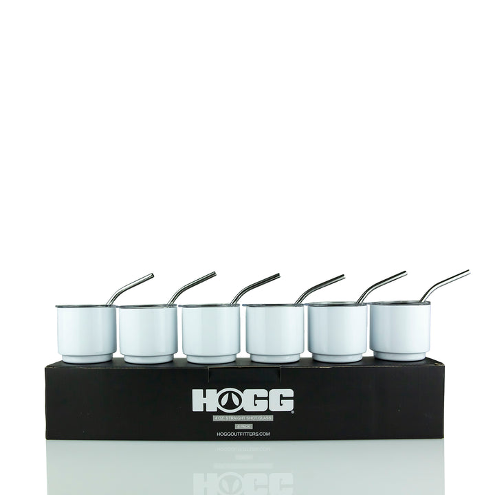 4oz Sublimatable Shot Glass Tumbler — White 6 Pack
