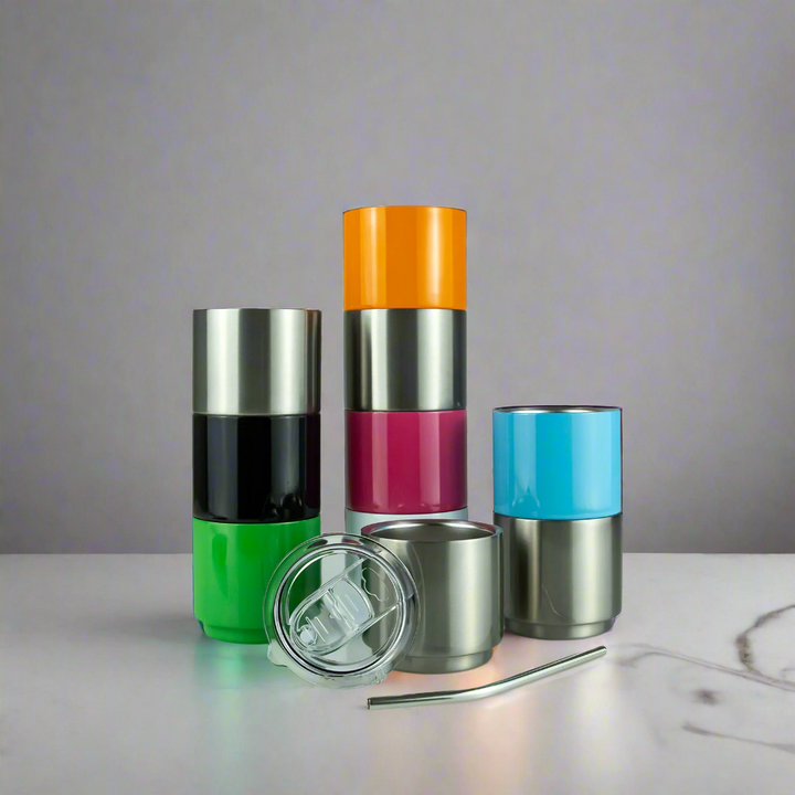 4oz Sublimatable Shot Glass Tumbler — Multi 6 Pack