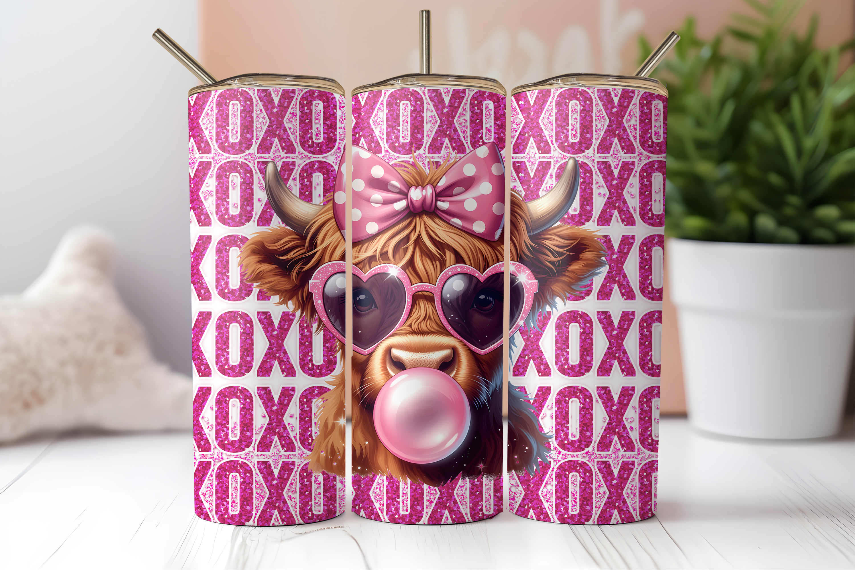 DIGITAL SUBLIMATION DESIGNS - XOXO COLLECTION TUMBLER WRAPS