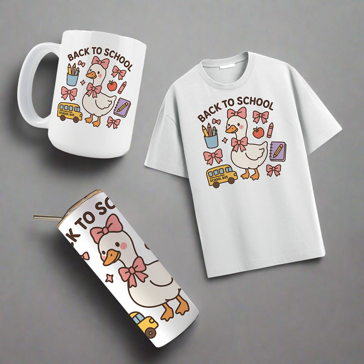 Multi Product Use - Digital Sublimation Designs - Back to School Teachers — Coquette School Goose