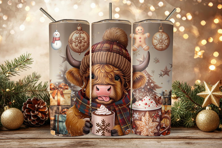 Digital Sublimation Designs - Holiday 2025 Tumbler Wraps — 40oz Big Swig — Pinky Christmas