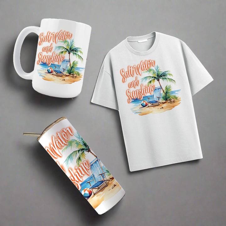Multi Product Use - Digital Sublimation Designs - Summer Vibes — Saltwater and Sunshine