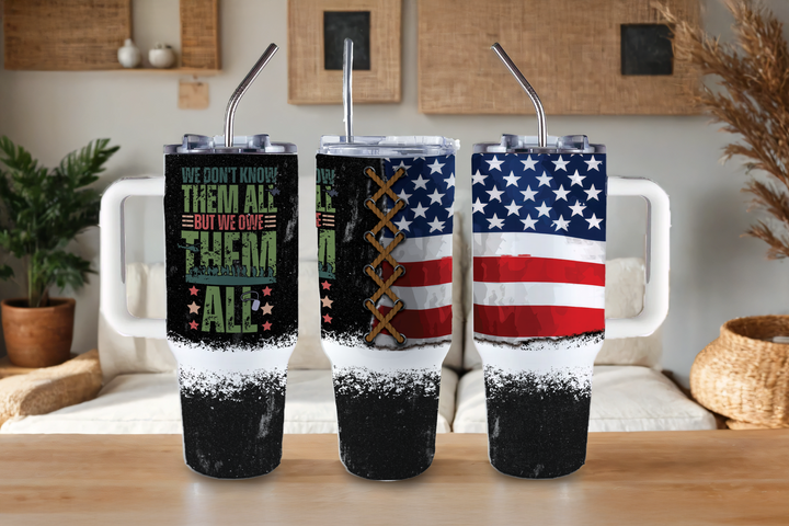 Digital Sublimation Designs - Veteran's Day Tumbler Wraps — 40oz Big Swig — Owe Them All