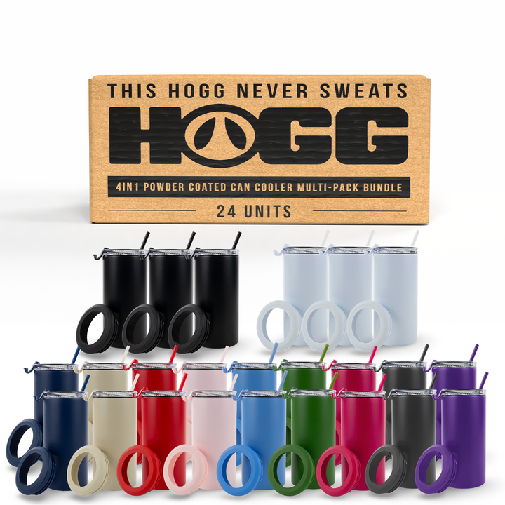 4in1 Powder Coated Can Cooler Multi-Pack Bundle (24 Units)