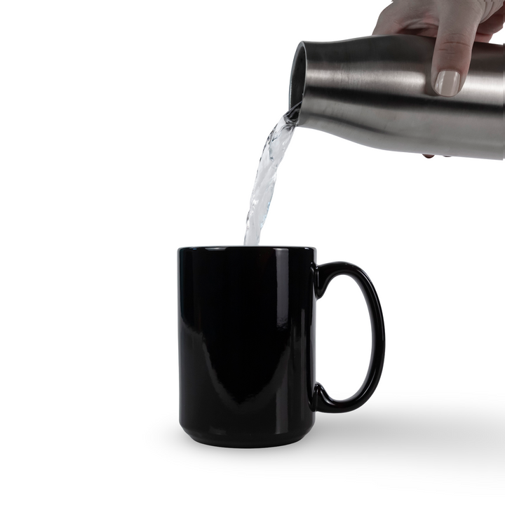 15oz Sublimation Blank Ceramic Heat Changing Coffee Mug Case (30 Units) - Black