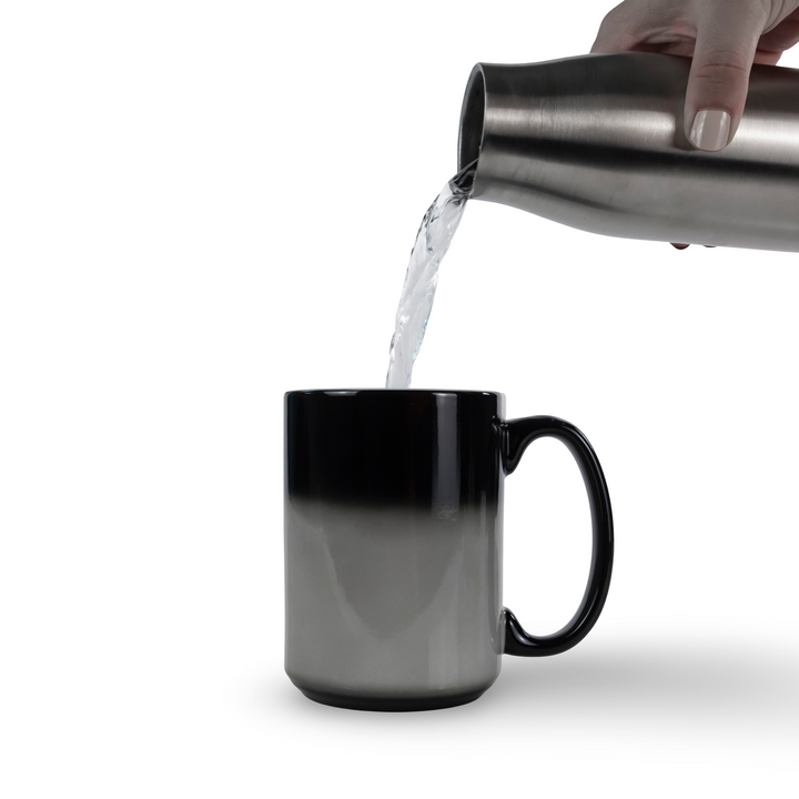 15oz Sublimation Blank Ceramic Heat Changing Coffee Mug Case (30 Units) - Black