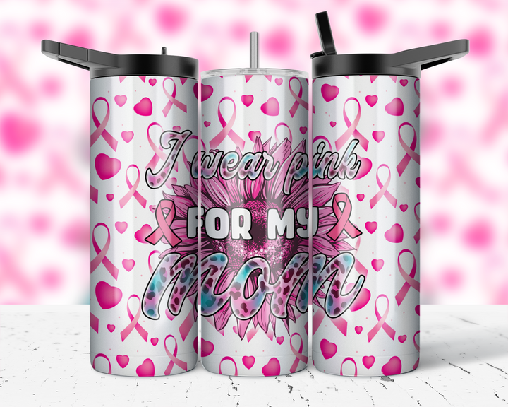 Assorted Ready to Press Sublimation Prints for 20oz Straight Skinny Tumblers (10 Pack) - Breast Cancer Awareness 2