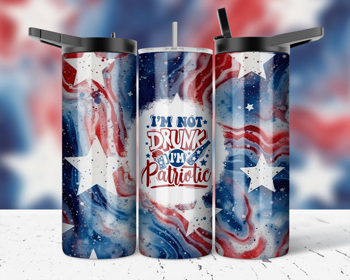 Assorted Ready to Press Sublimation Prints for 20oz Straight Skinny Tumblers (10 Pack) - Patriotic