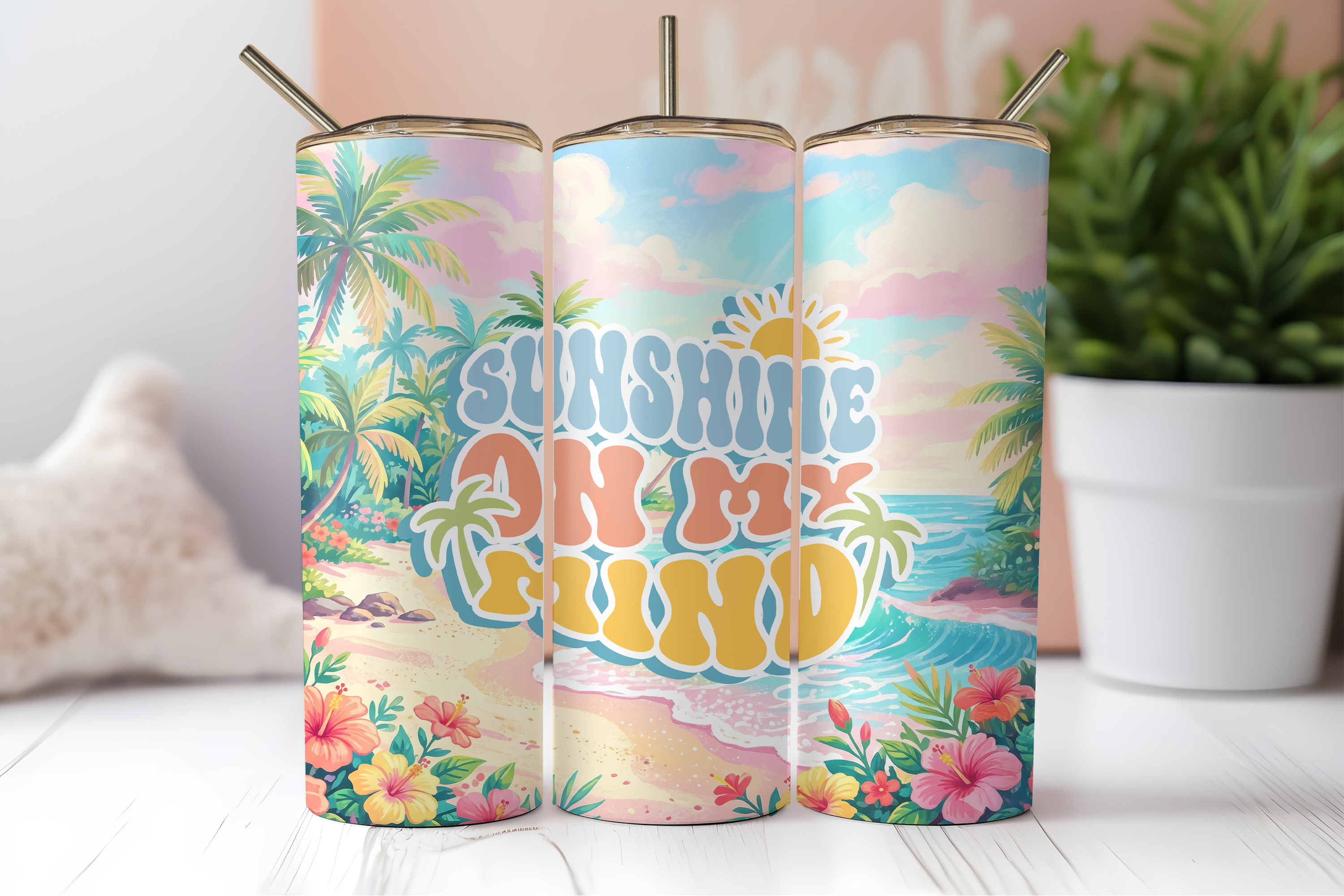 Digital Sublimation Designs - Summer Fiesta Tumbler Wraps