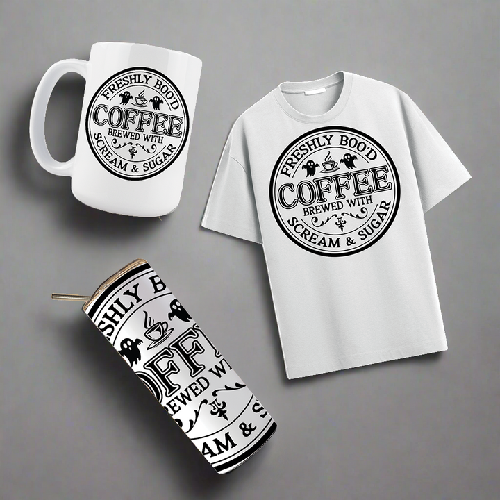 Multi Product Use - Digital Sublimation Designs - Halloween 2025 — Freshly Boo'd Coffee