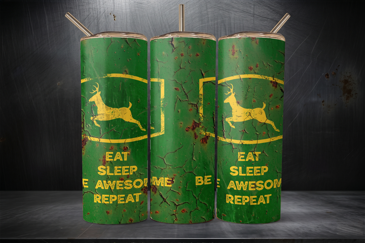 Digital Sublimation Designs - Legendary Dad Tumbler Wraps — 20oz Skinny — Eat Sleep Be Awesome