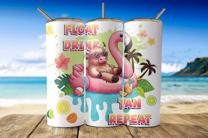 Digital Sublimation Designs - Summer Tumbler Wraps — 40oz Big Swig — Five O' Clock Somewhere
