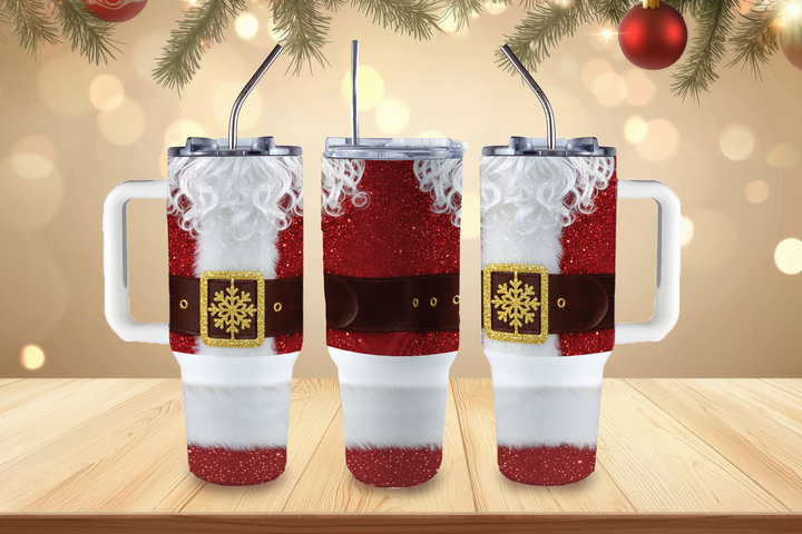 Digital Sublimation Designs - Holiday 2025 Tumbler Wraps — 40oz Big Swig — Jolly Santa Suit