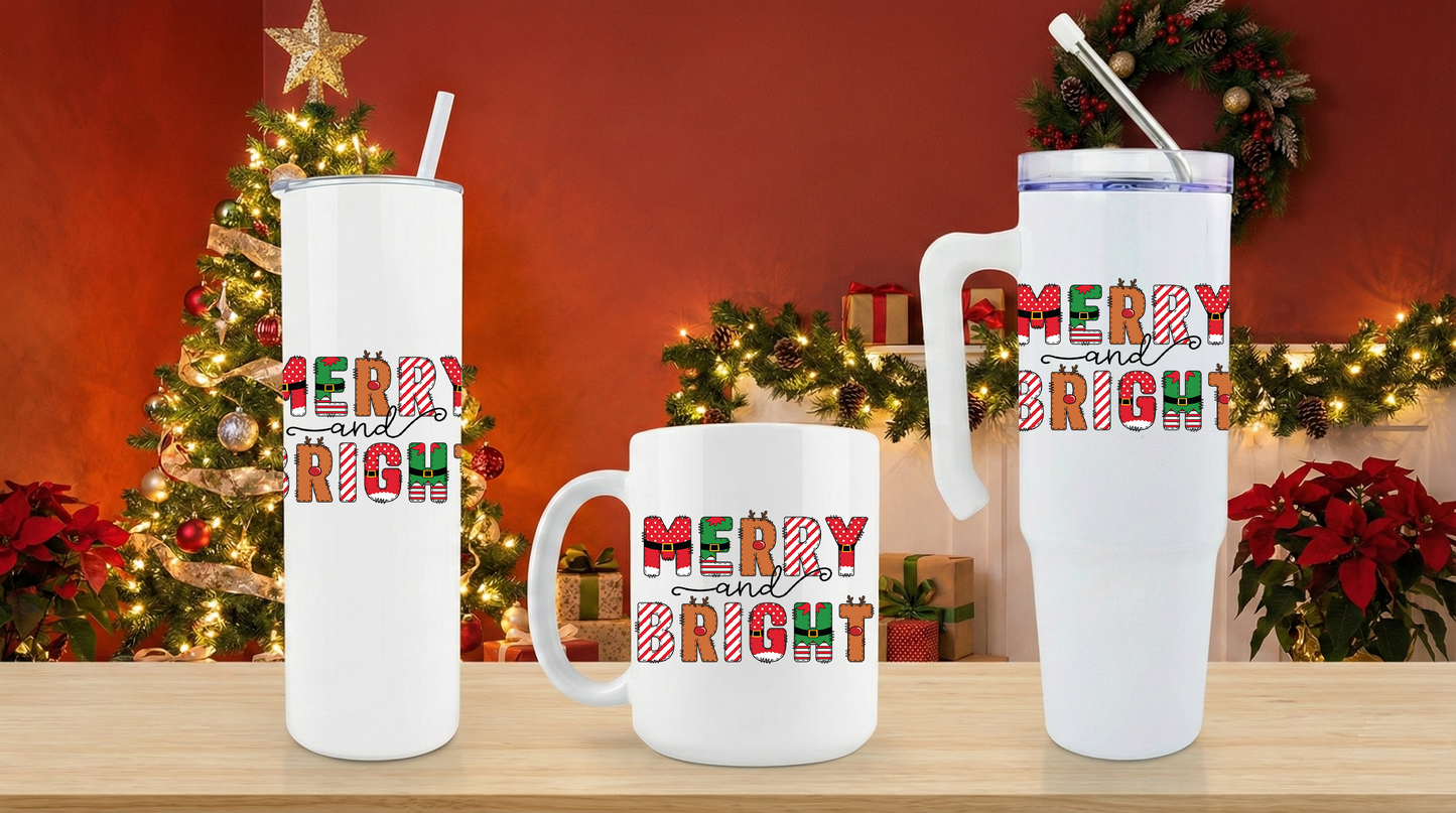 ASSORTED UV DTF MULTI-USE GANG SHEET - MERRY CHRISTMAS