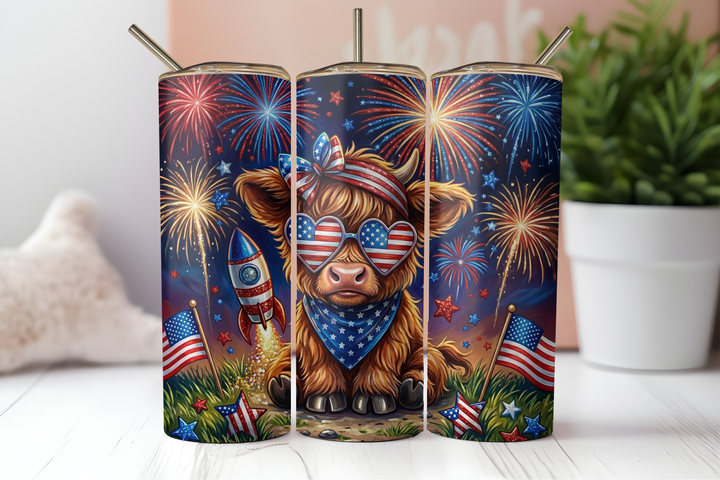 Digital Sublimation Designs - America 250 Tumbler Wraps — 40oz Big Swig — Rocket Moo